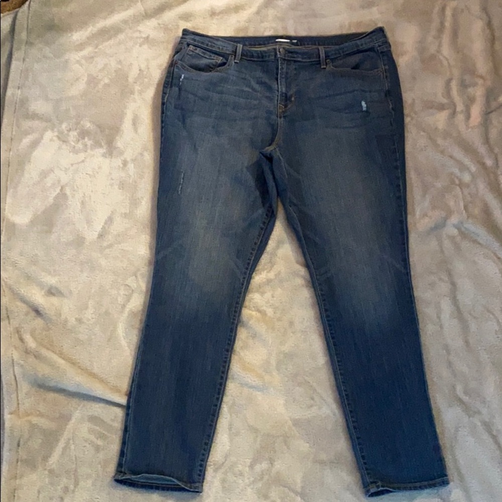 Old Navy Curvy Skinny Jeans medium wash